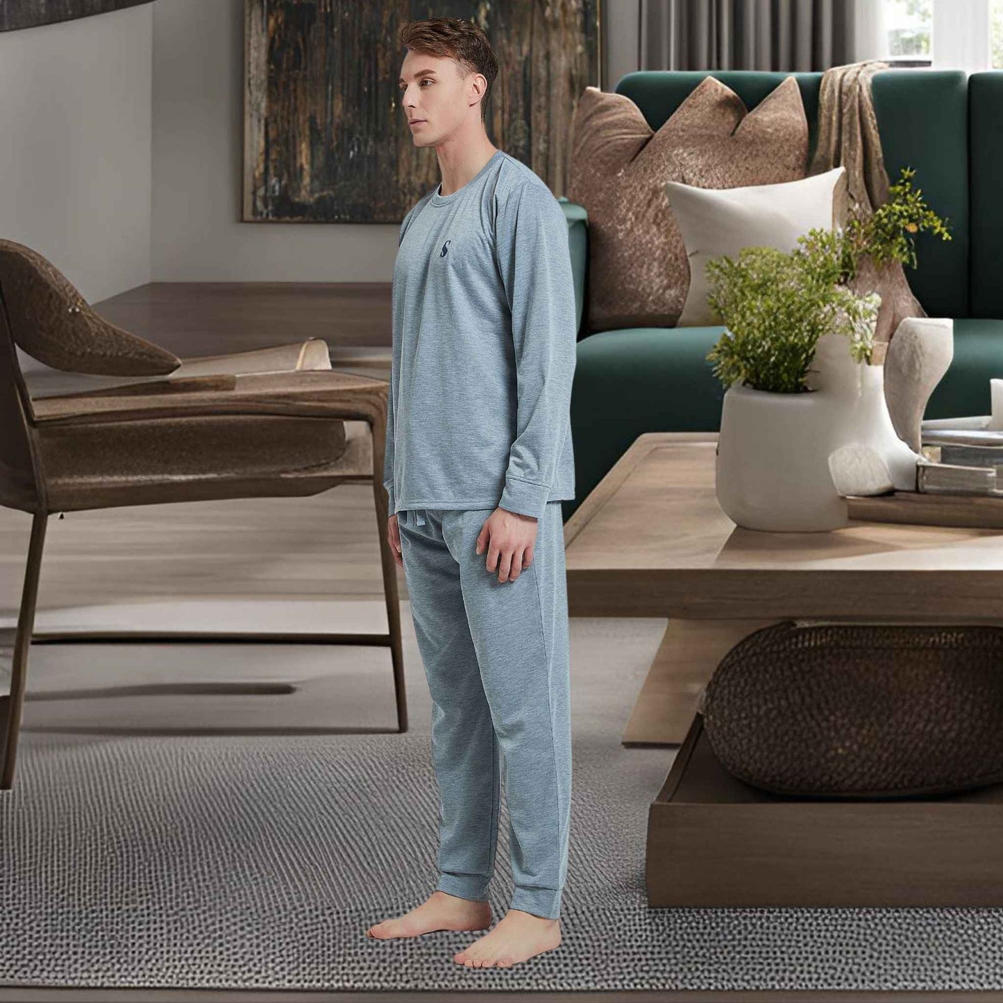 Ultimate Comfort Men's Pyjama Set – Luxuriously Soft Loungewear for Relaxation