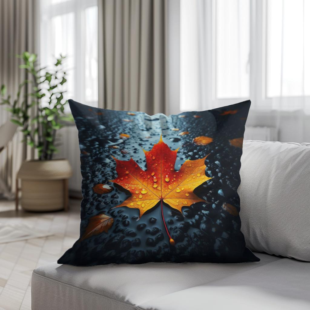 Autumn Contrast Cotton Cushion