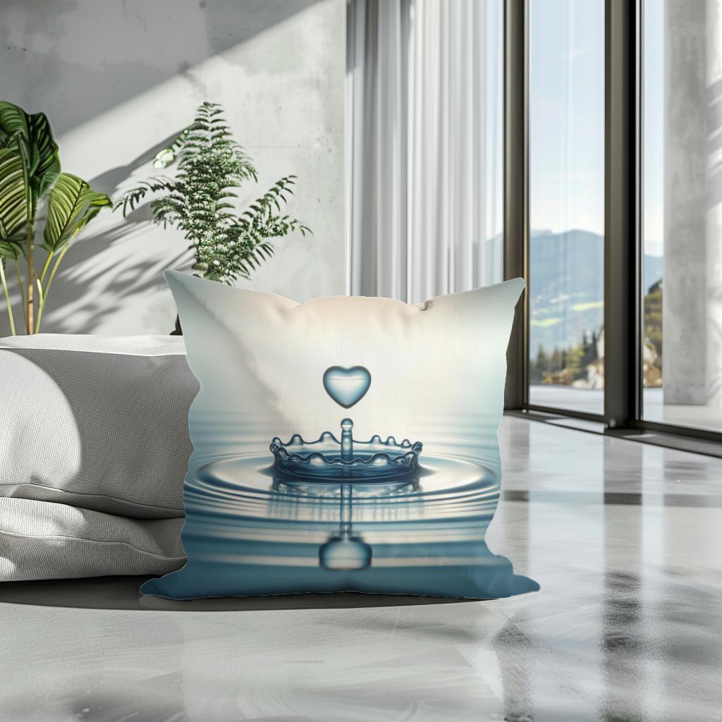 Love's Gentle Ripple Cotton Cushion