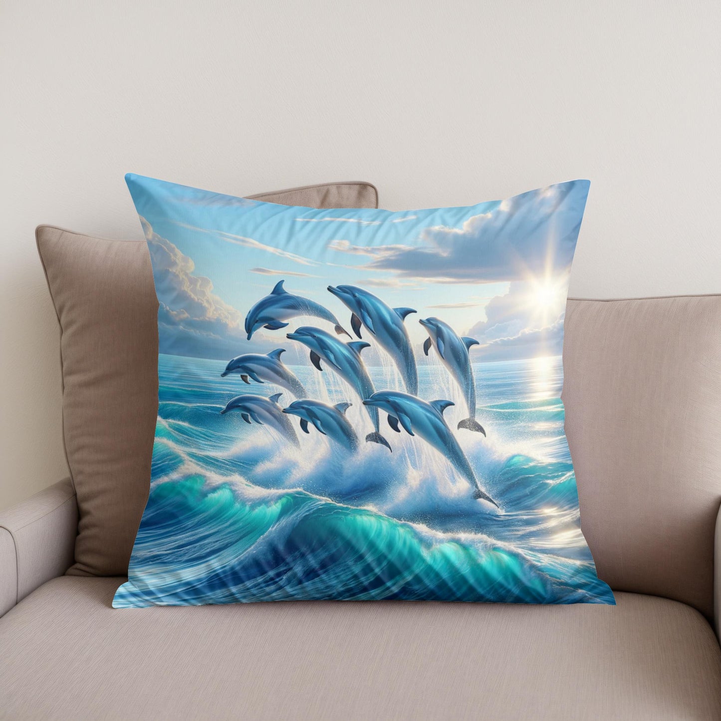 Ocean Leap Cotton Cushion