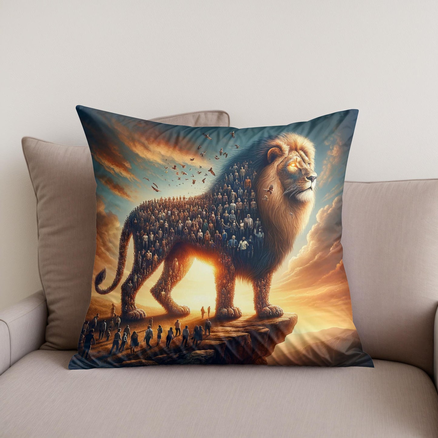 Lion's United Loyalty Cotton Cushion