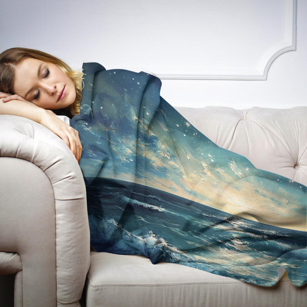 Ocean Meets Stars Blanket