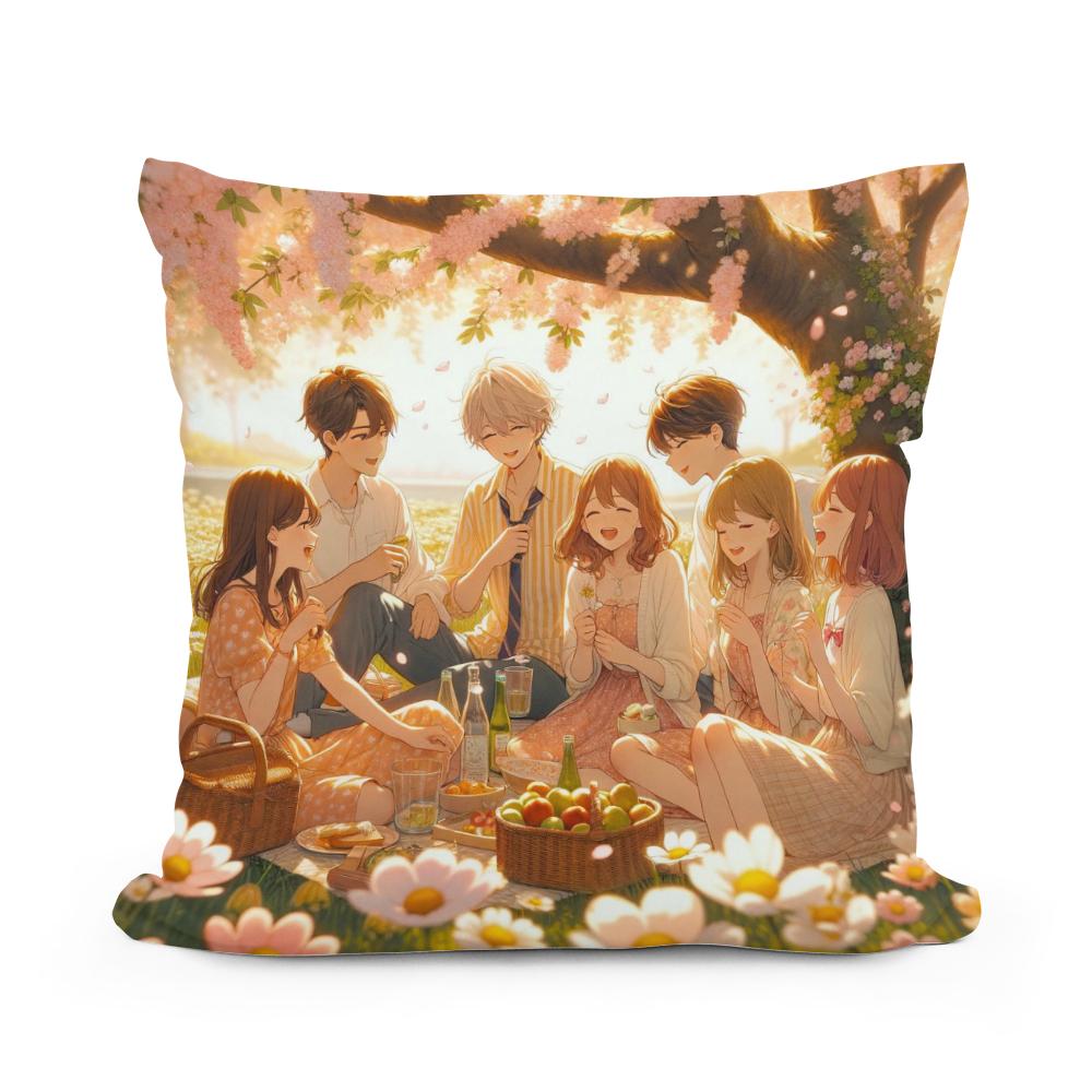 Meadow of Friendship Cotton Cushion