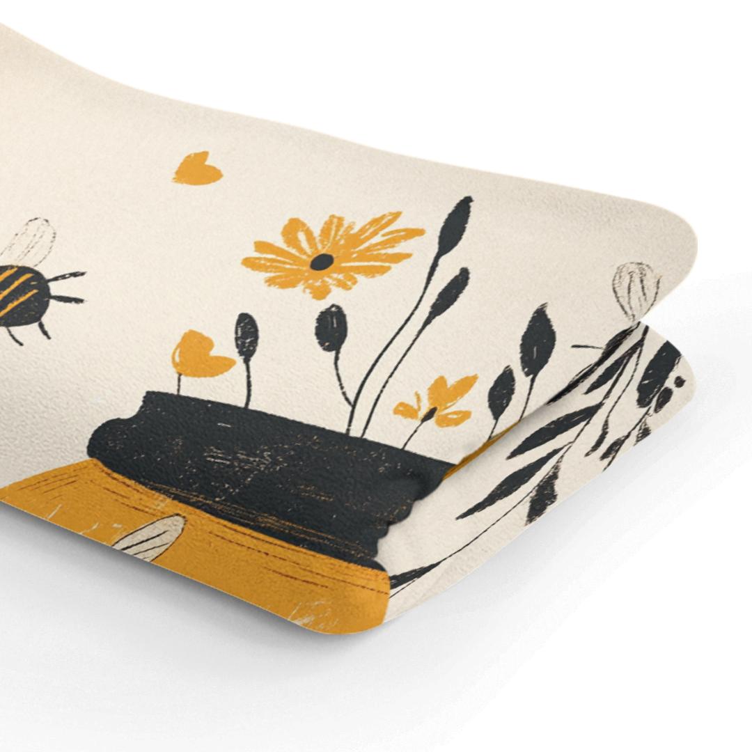 Embroidered Honey Jar Blanket