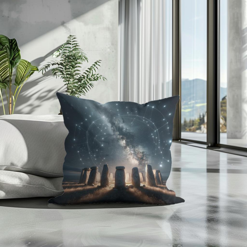 Celestial Stones Cotton Cushion