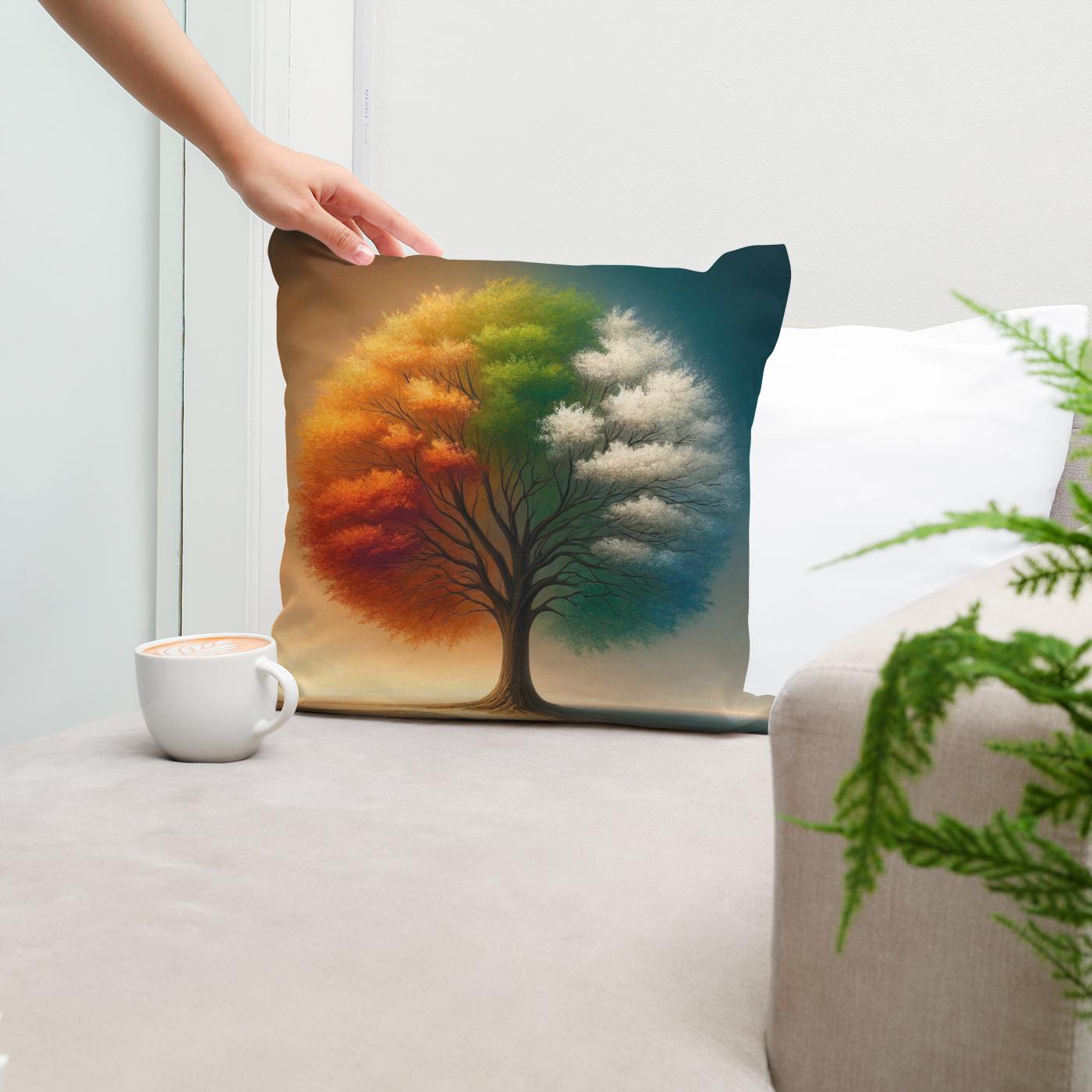 Seasonal Symphony Cotton Cushion