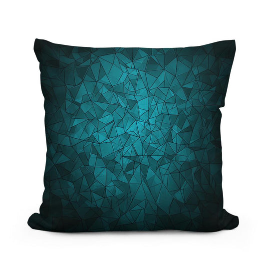 Geometric Sea Breeze Cotton Cushion