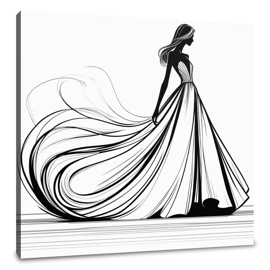 Fashion Elegance in Contrasting Canvas