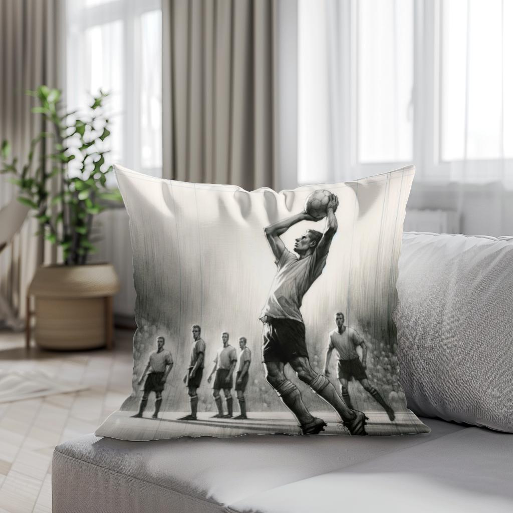 Throw-In Sketch Cotton Cushion