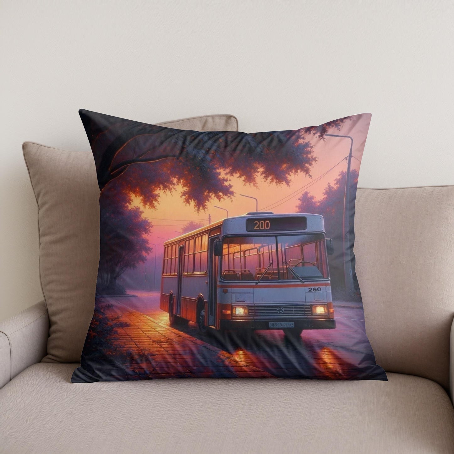Evening Calm Cotton Cushion