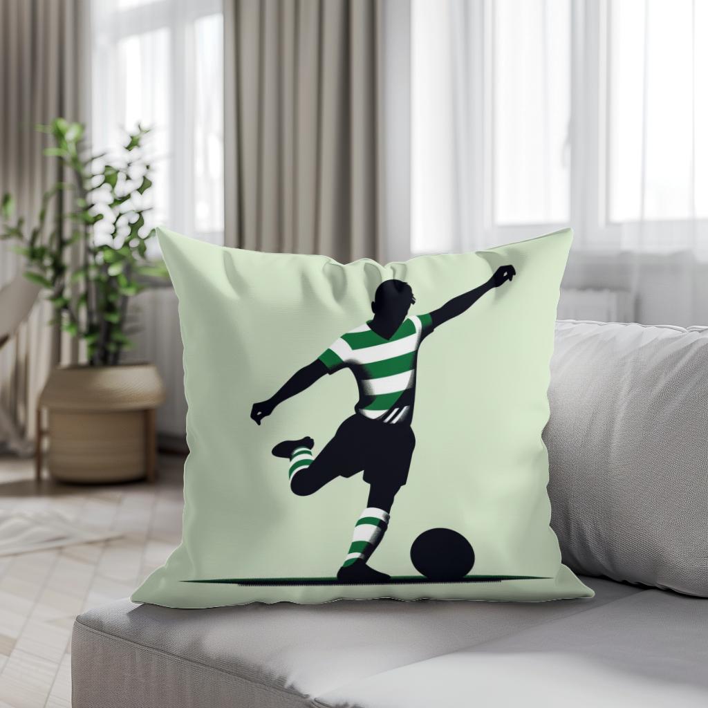 Celtic Free Kick Cotton Cushion
