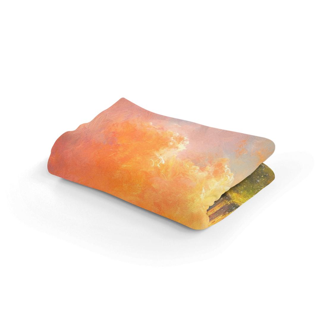 Enchanted Castle Sunset Blanket