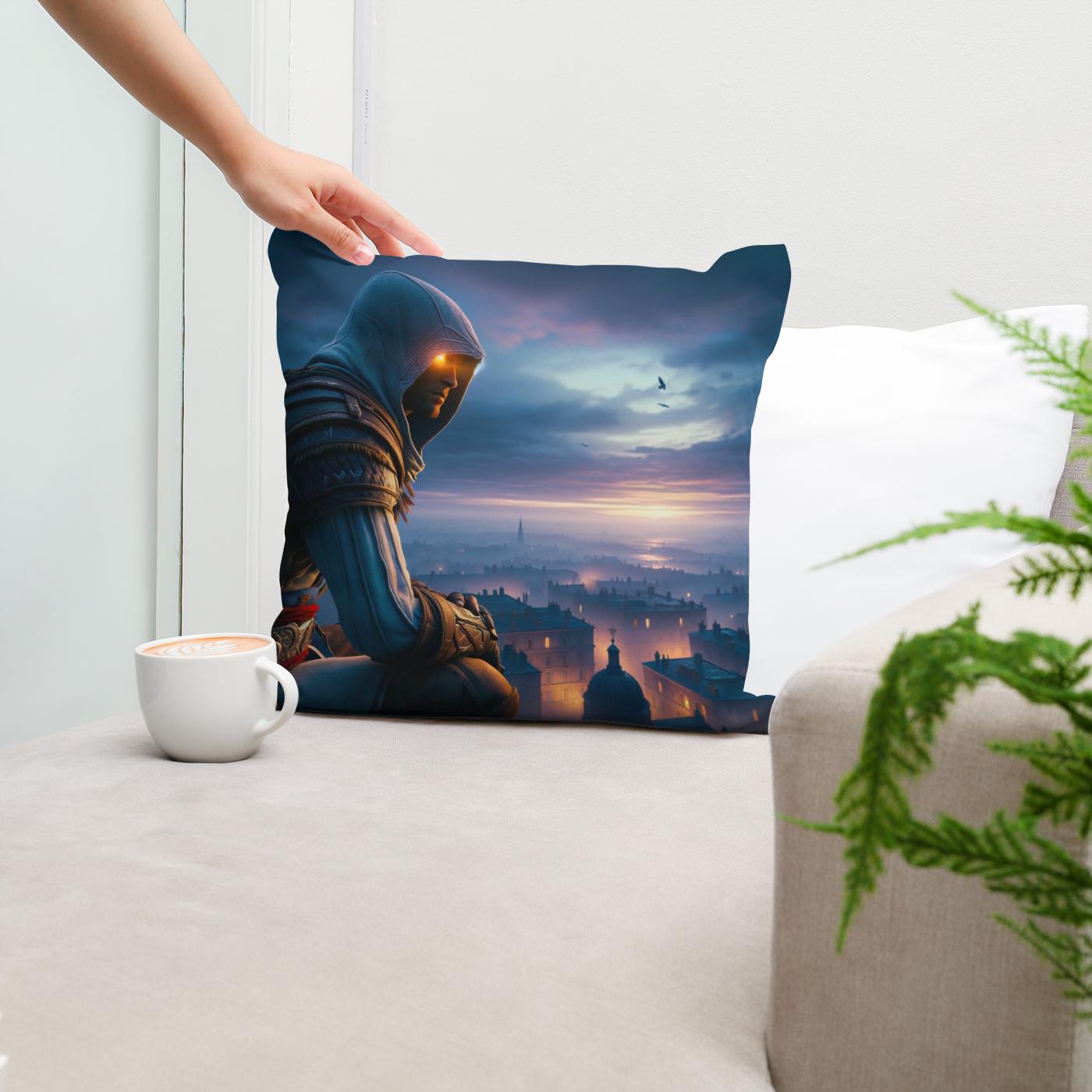 Twilight Vigil Cotton Cushion