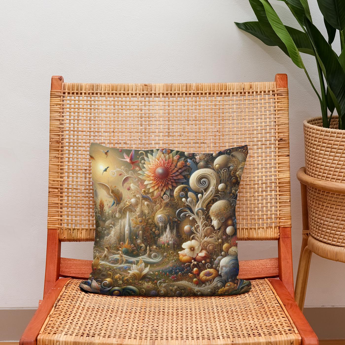 Mystical Garden Dream Cotton Cushion