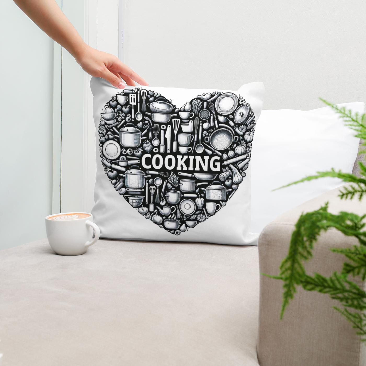 Culinary Heart Cotton Cushion