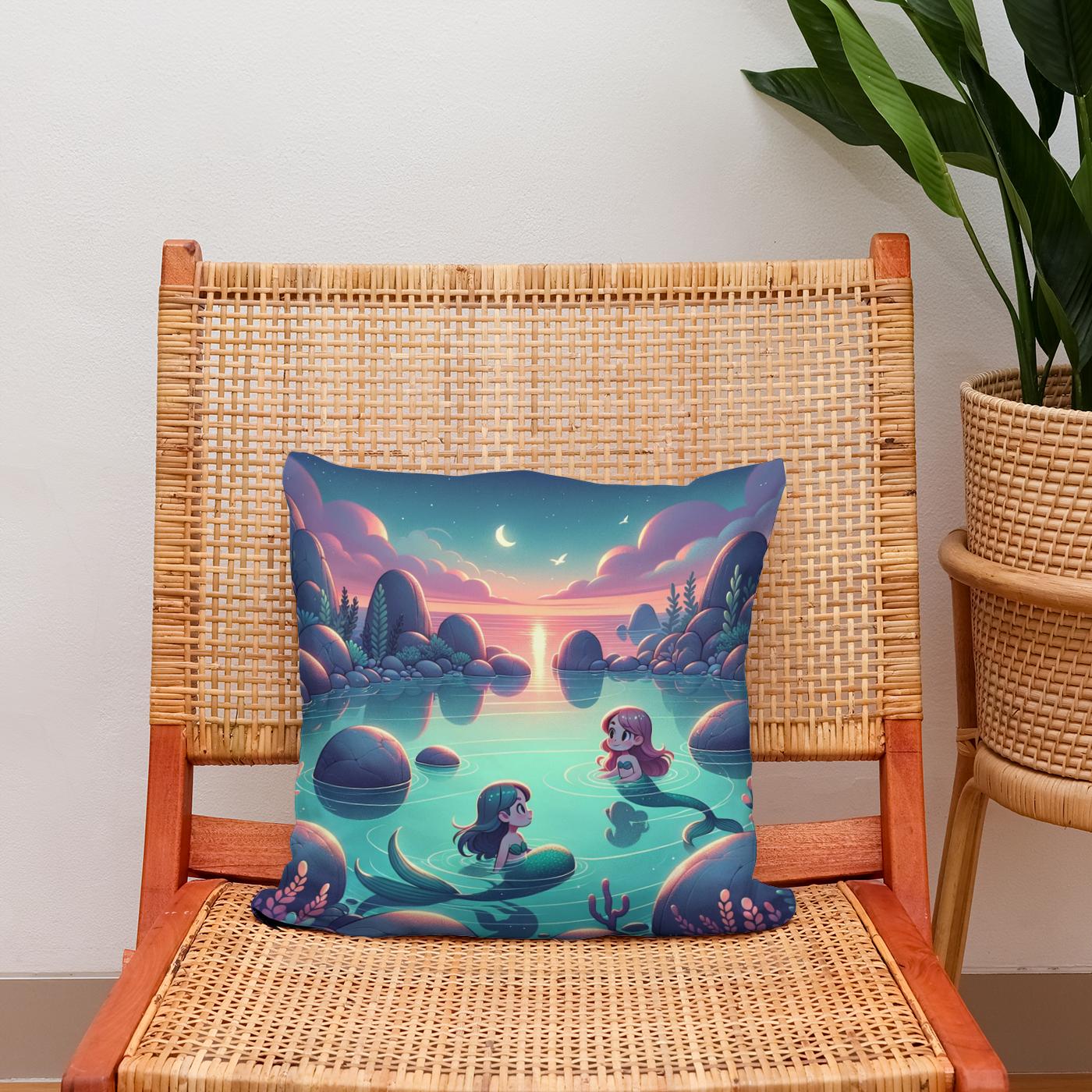 Lagoon Dream Cotton Cushion