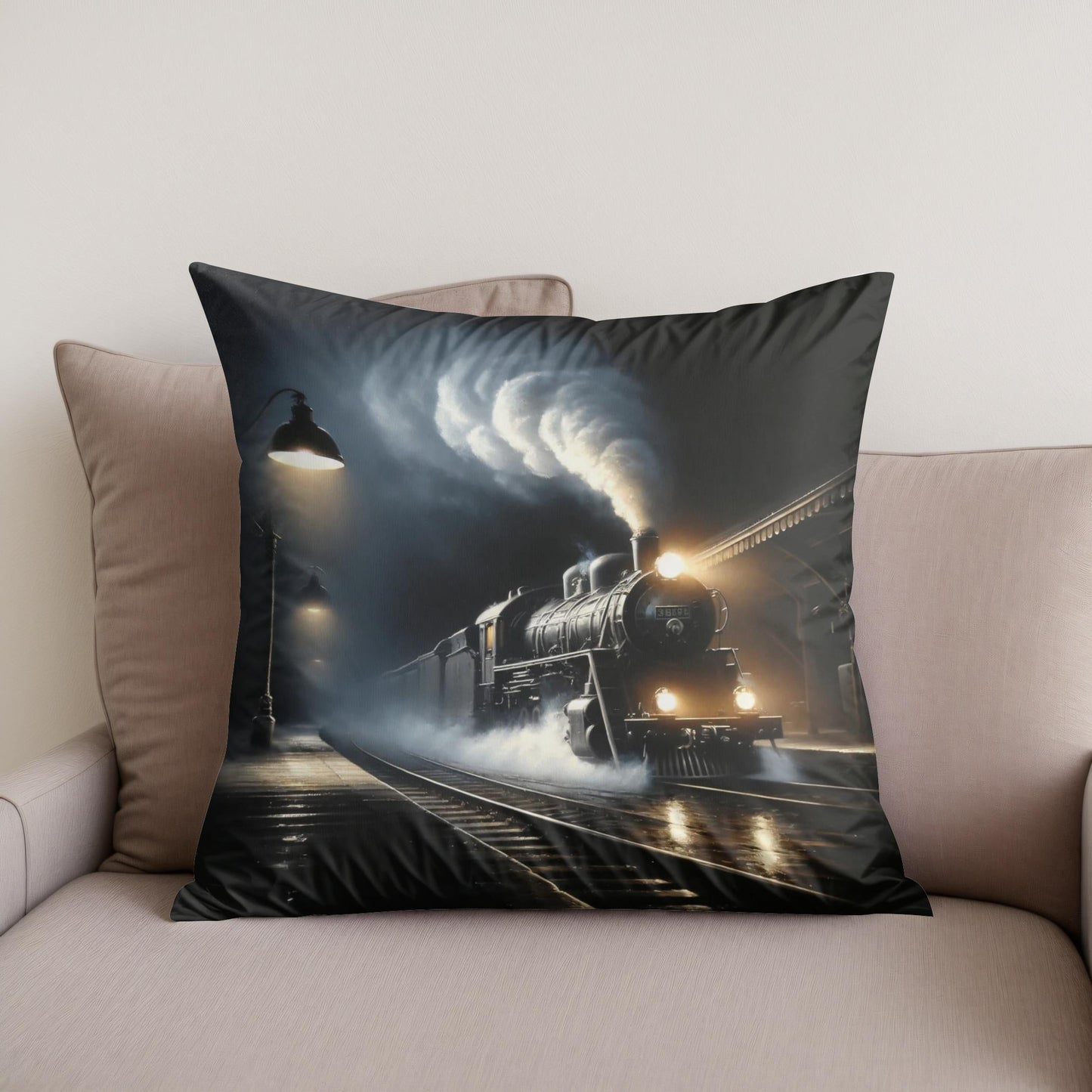 Night Departure Cotton Cushion