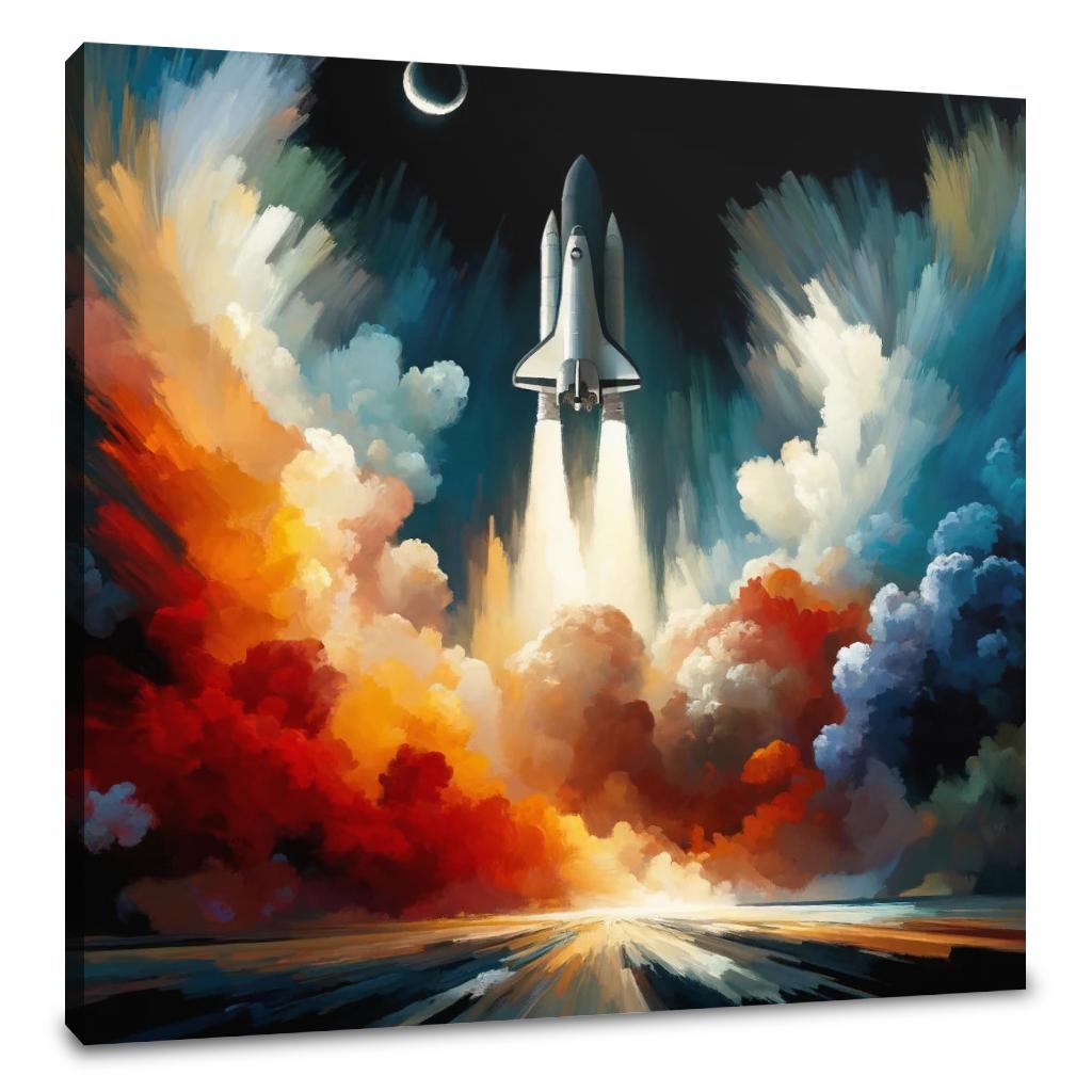 Cosmic Ascent Canvas