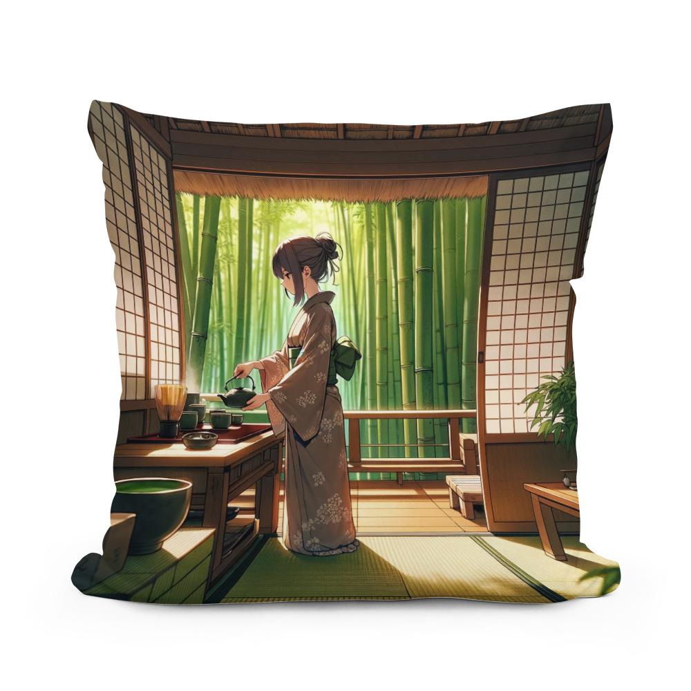 Matcha Moments Cotton Cushion