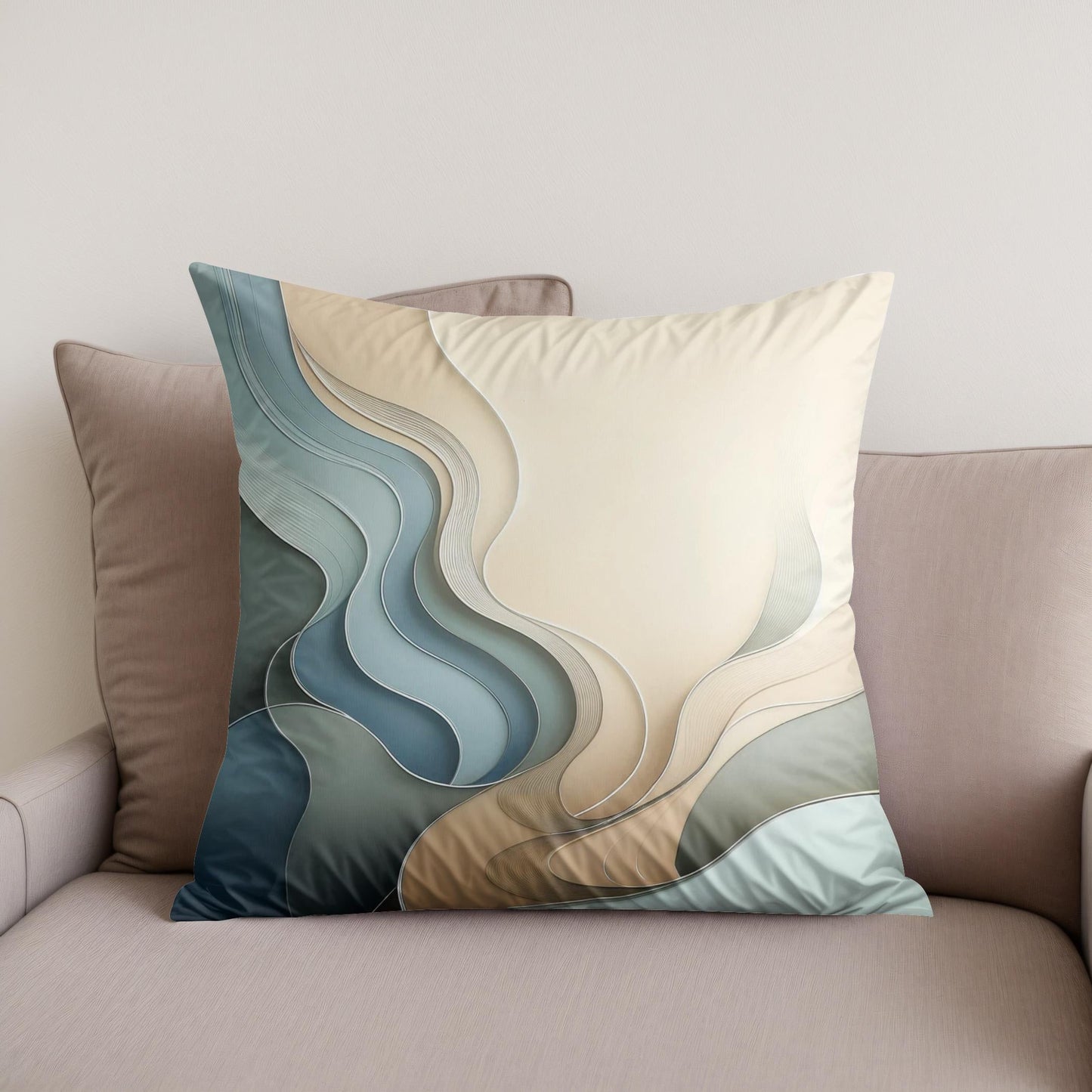 Serenity Shapes Cotton Cushion