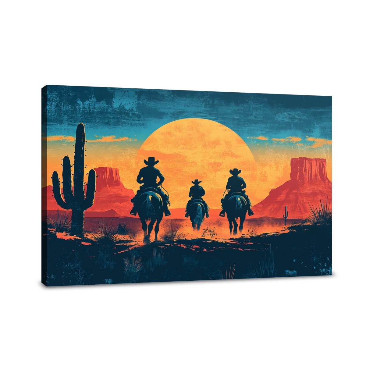 Cowboy Frontier Canvas