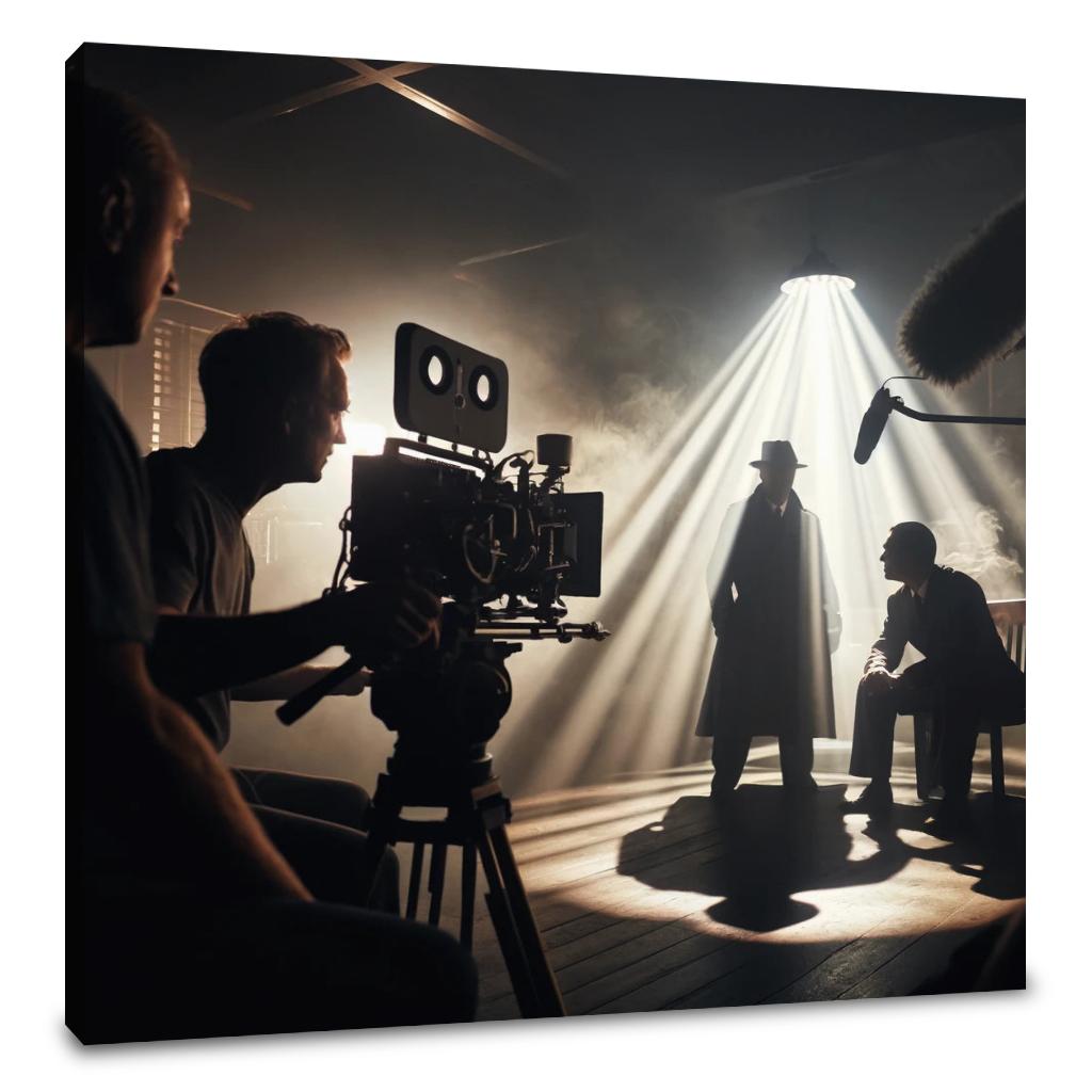 Noir Set Drama Canvas