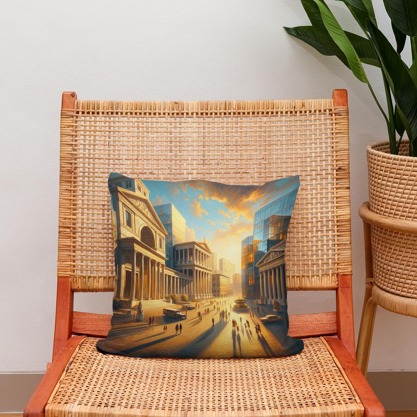 Harmonic Piazza Glow Cotton Cushion