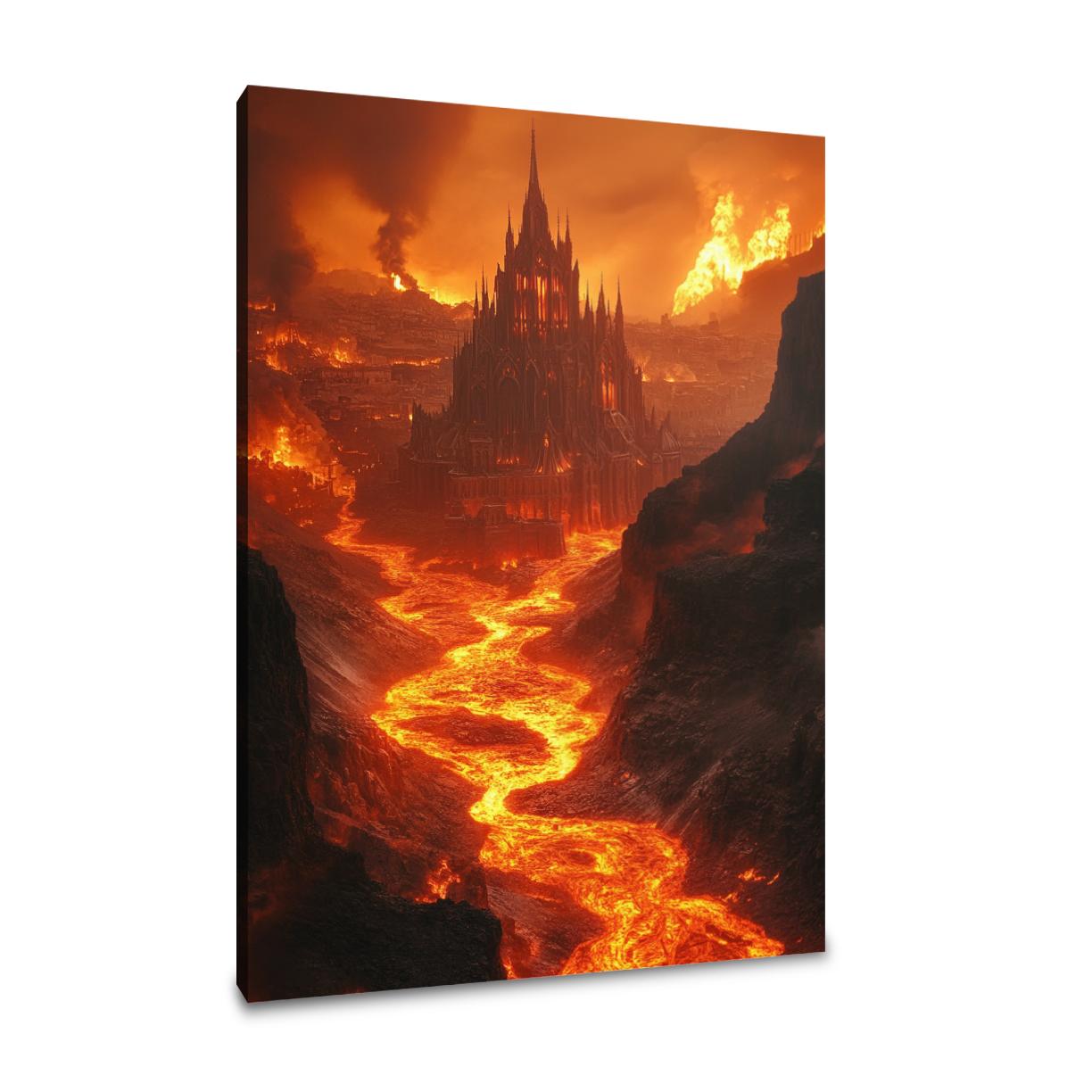 Infernal Metropolis Canvas