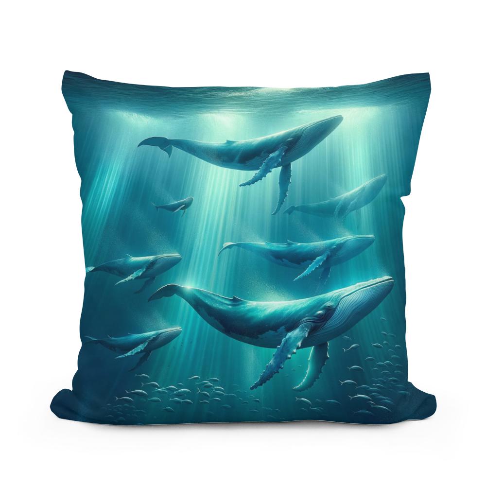 Ocean Ballet Cotton Cushion