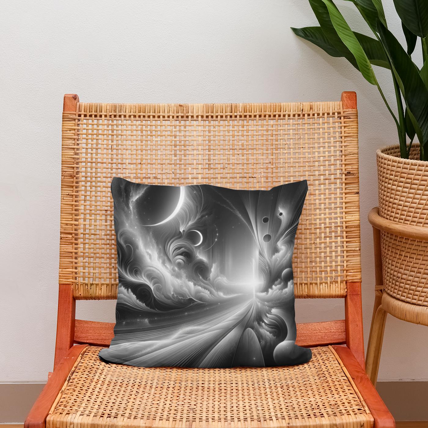 Silver Dreamworld Cotton Cushion