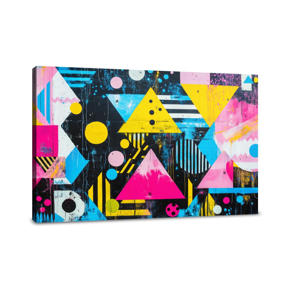 Geometric Graffiti Canvas