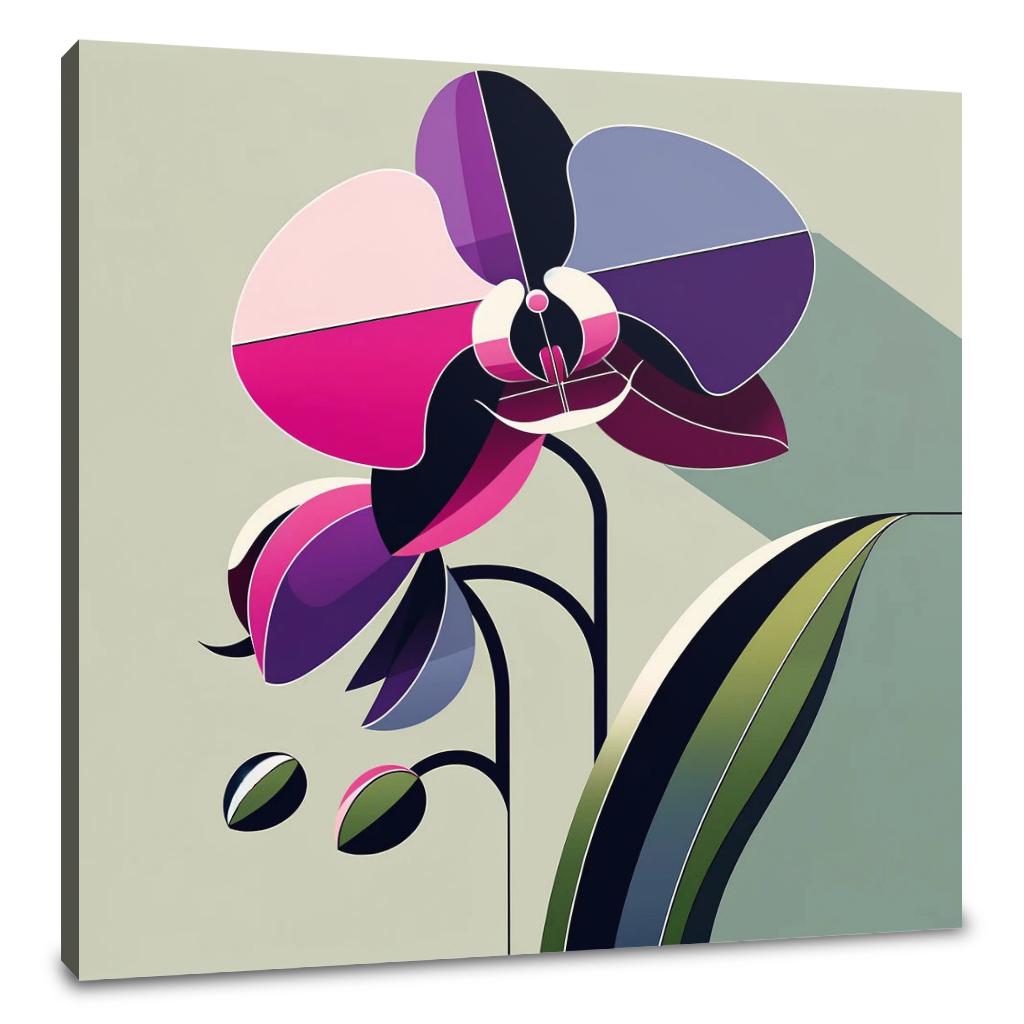 Modern Orchid Elegance Canvas