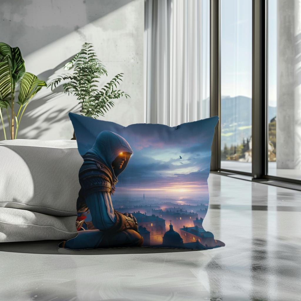 Twilight Vigil Cotton Cushion