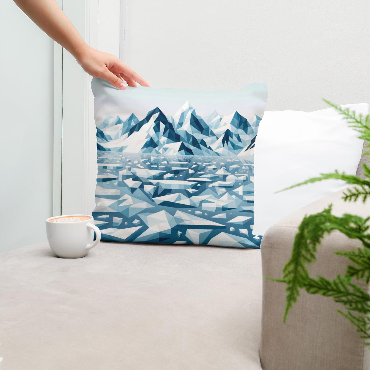 Frozen Arctic Cotton Cushion