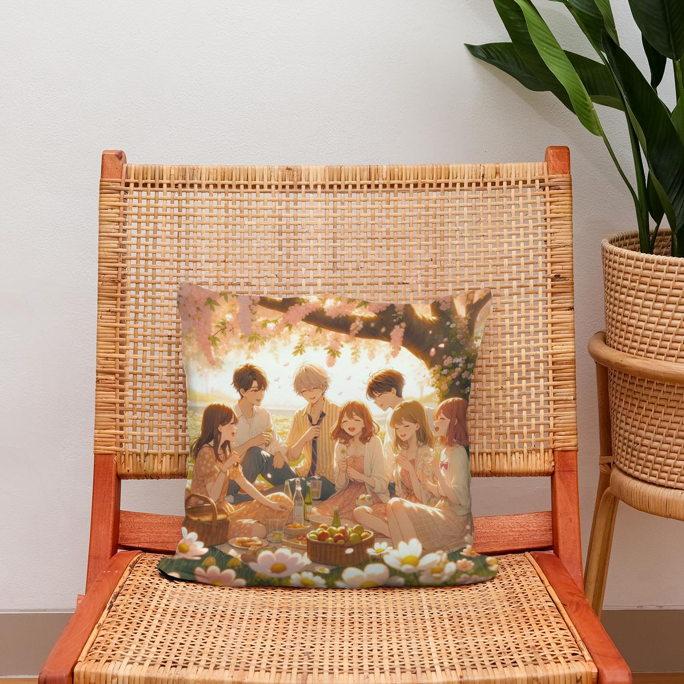 Meadow of Friendship Cotton Cushion