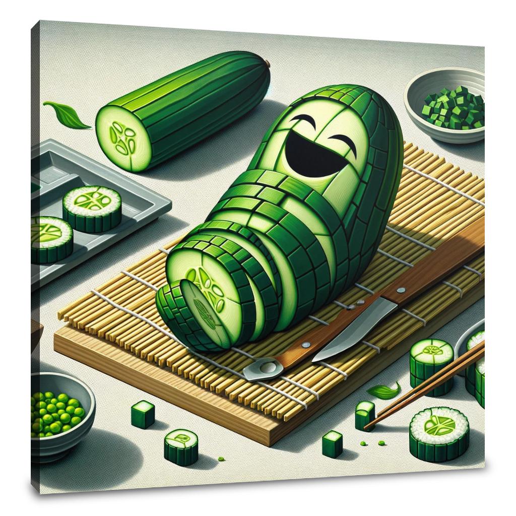 Cucumber Roll Canvas