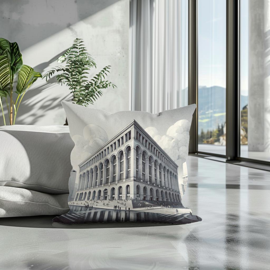 Manchester Central Library Monumental Cotton Cushion