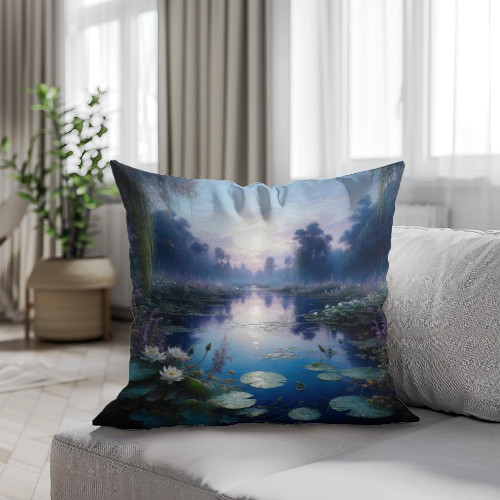 Mystical Waters Cotton Cushion