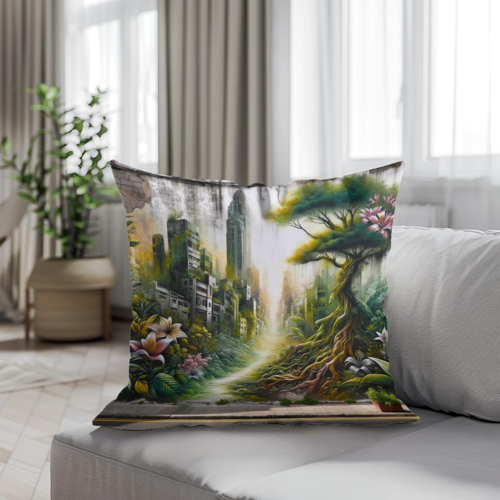 Urban Flora Cotton Cushion