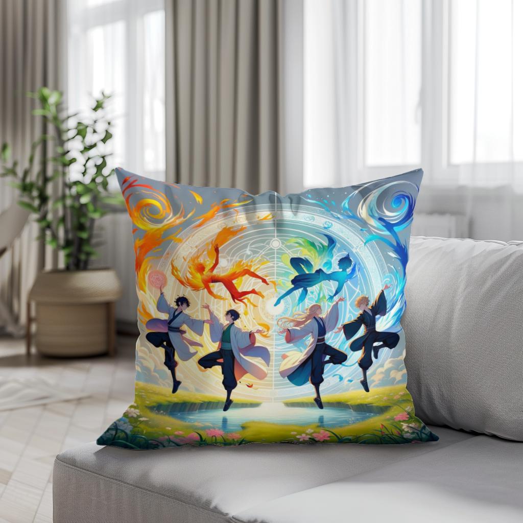 Harmony of Elements Cotton Cushion