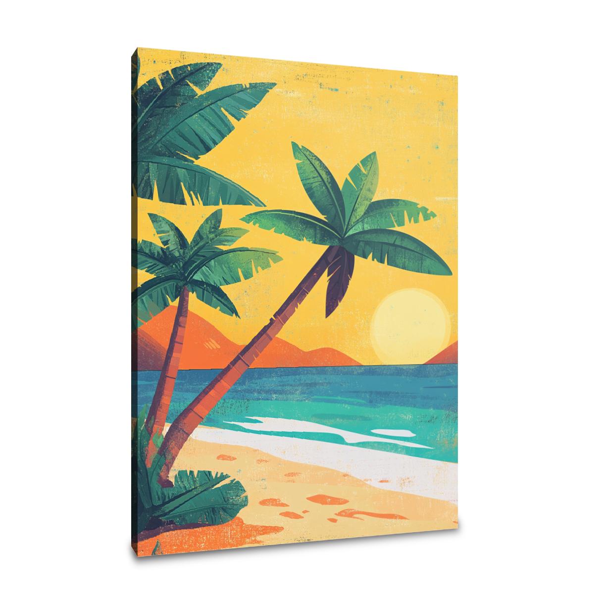 Sunshine Palms Canvas