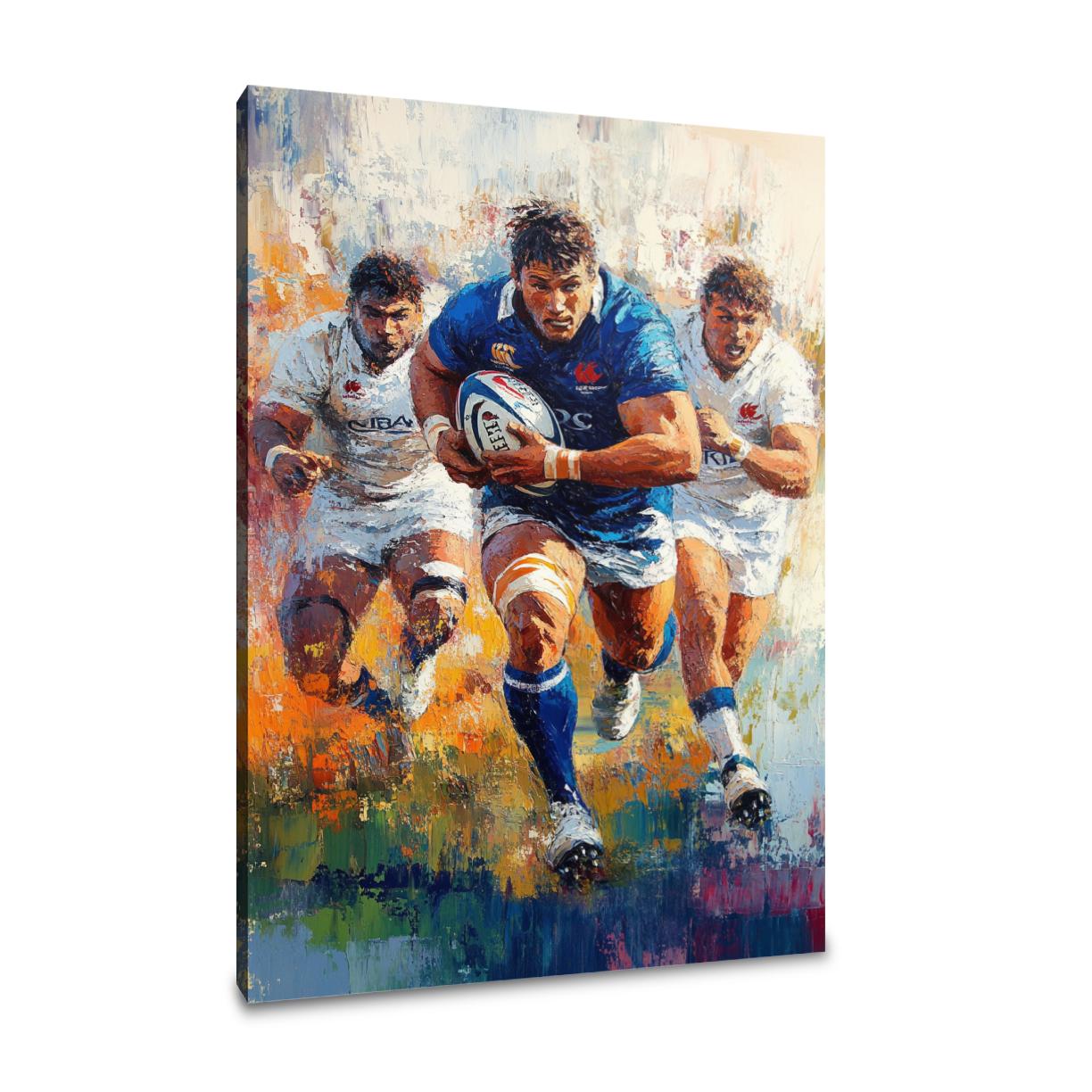 Rugby Charge Canvas