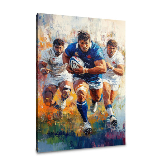 Rugby Charge Canvas