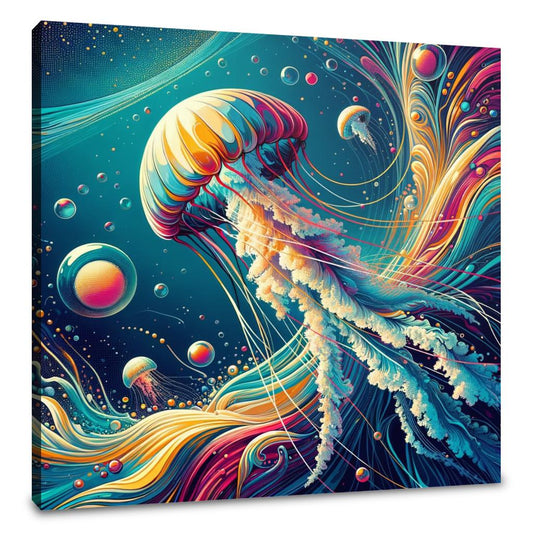 Jellyfish Pop Fusion Canvas