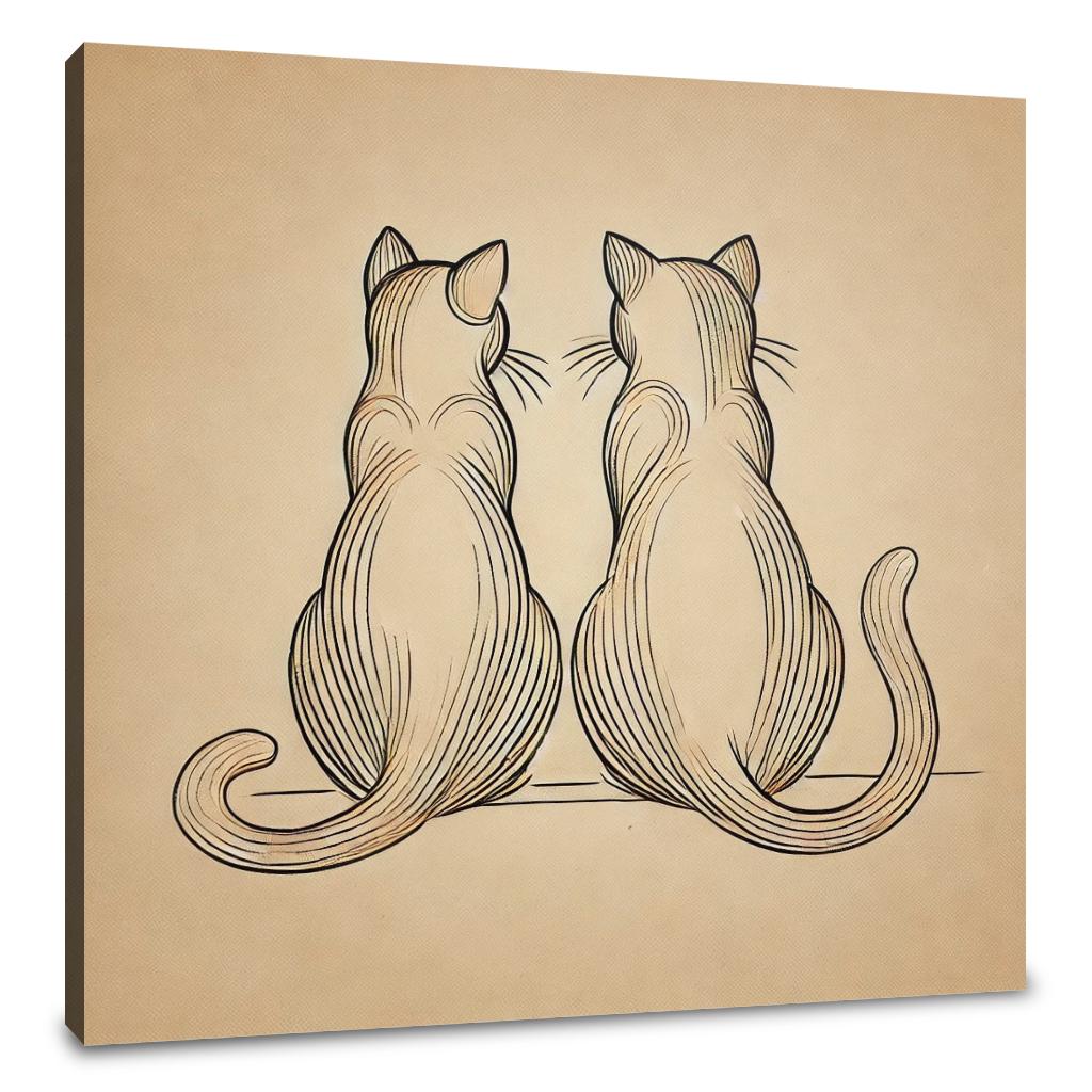 Companionship Cats Canvas
