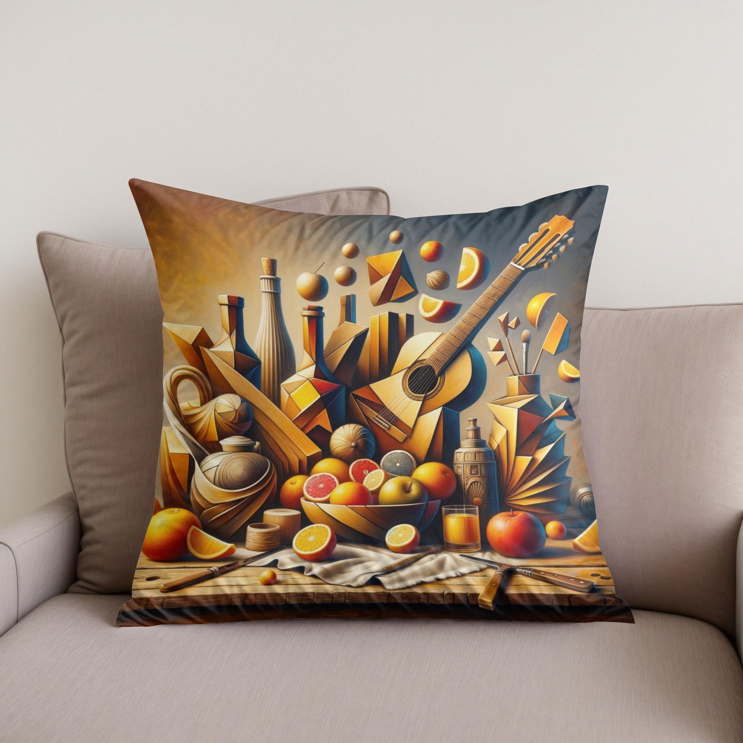 Abstract Still Life Cotton Cushion