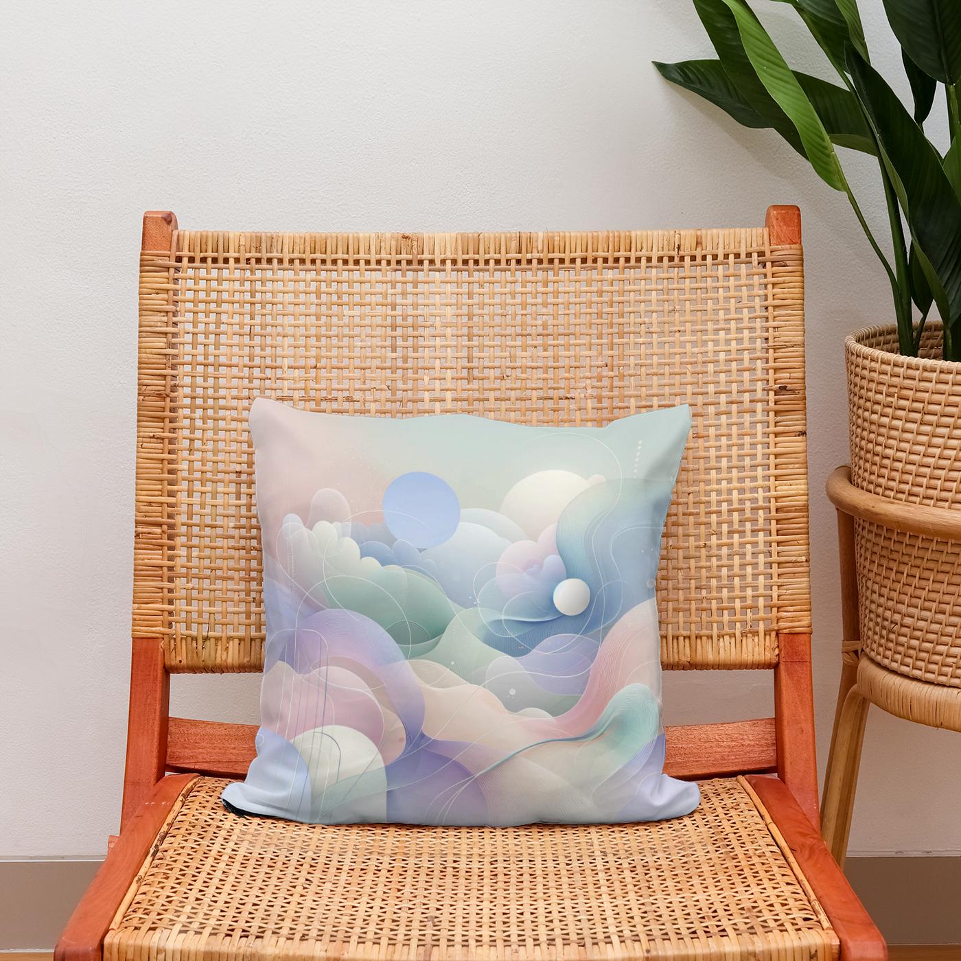 Serene Pastel Whisper Cotton Cushion