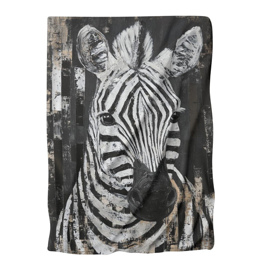Zebra Geometry Blanket