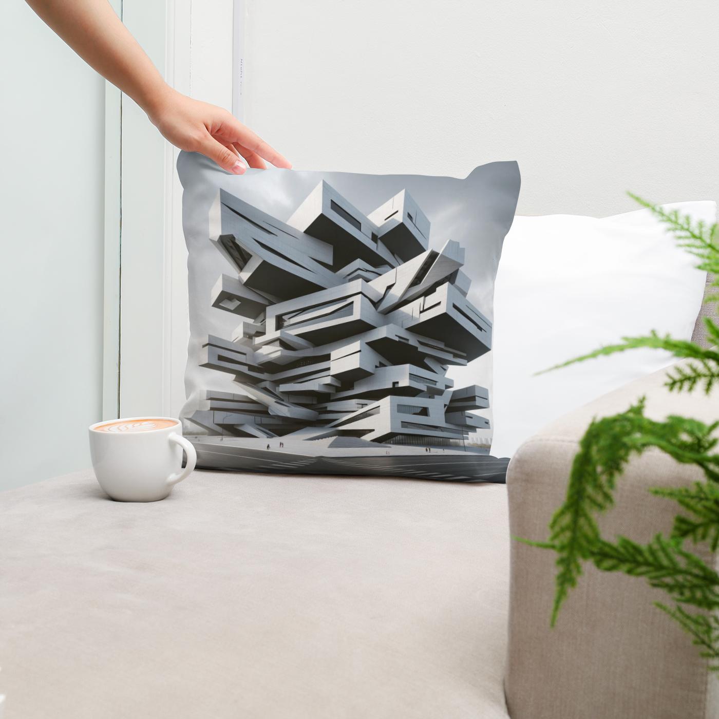 Deconstructivist Dimensions Cotton Cushion