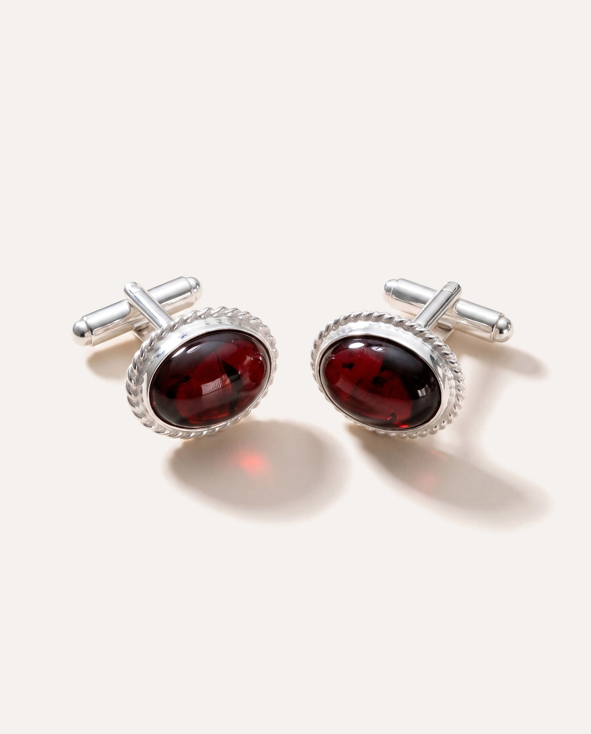 Quintessence Statement Red Amber Cufflinks